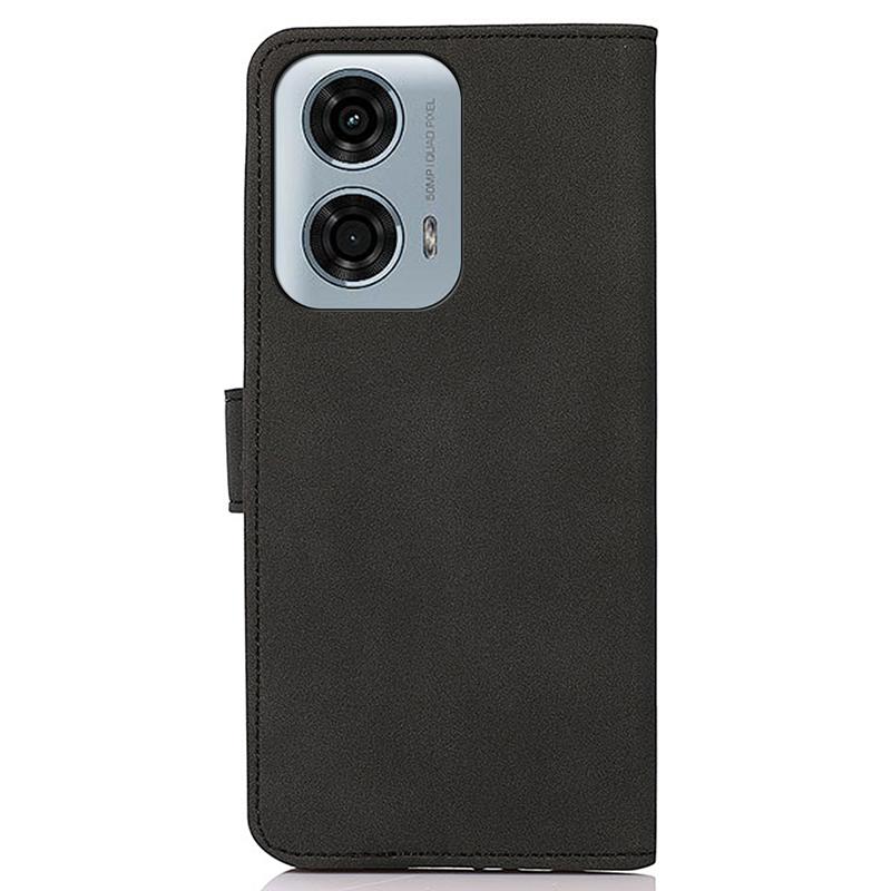 KHAZNEH Für Motorola Moto G24 Power Stoßfeste Lederhülle Brieftasche Ständer Abdeckung