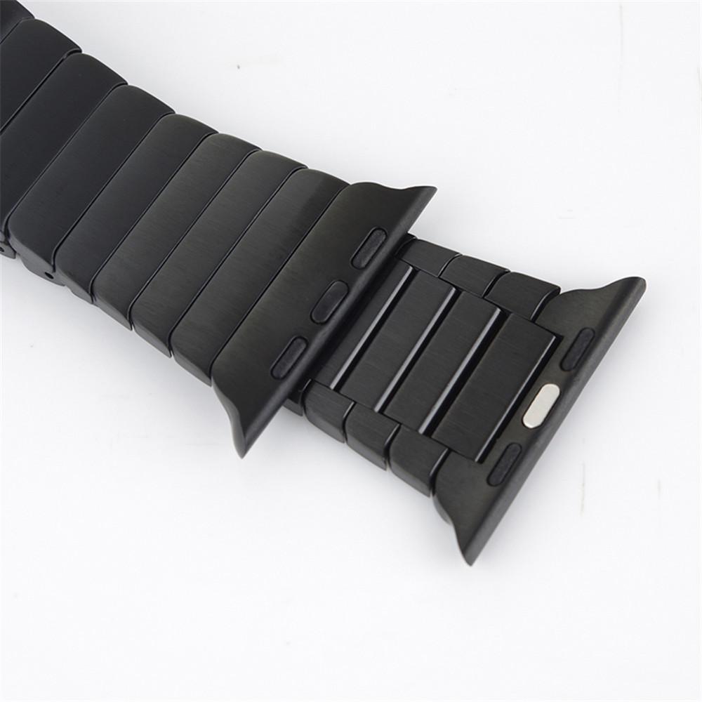 Official Stainless Band for Apple Watch 9 8 7 41mm 45mm Butterfly Clasp Watch Strap for IWatch Ultra 38 42mm 49mm Replacement Watch Band Accessories