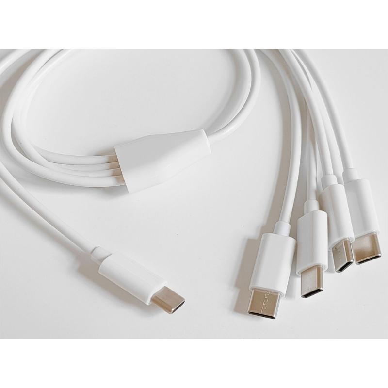 50cm Type-C 1 To 4 Charging Cable USB-C Cord Extension For Mobile Phones, Tablets Pads Connector