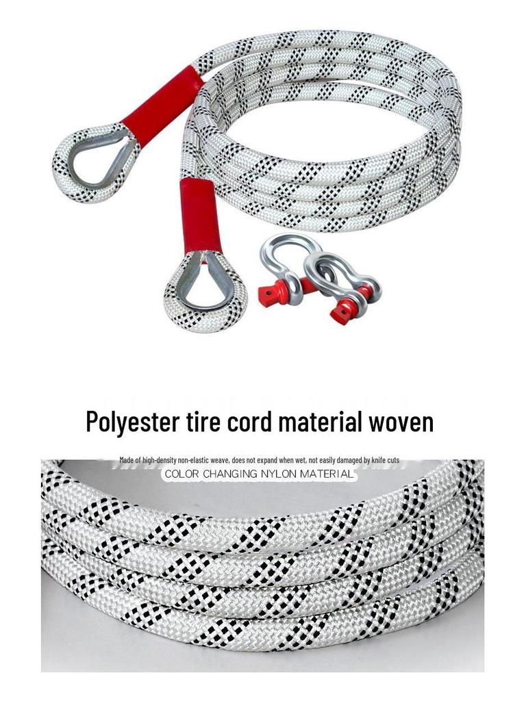 Hochleistungs-20-25 Tonnen Bruchfestes Offroad-Abschleppseil - Verdickt & Verschleißfest