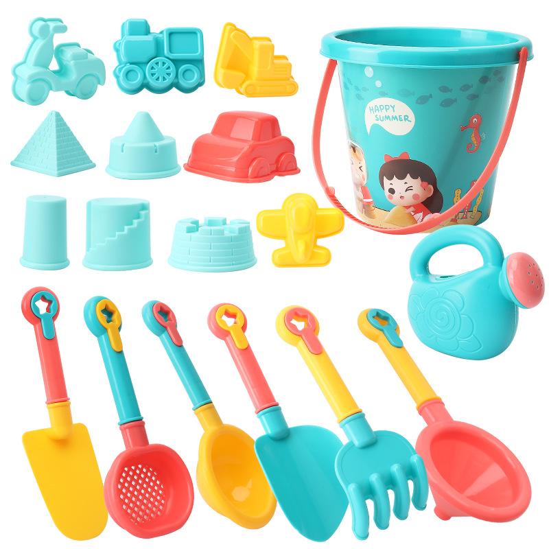 Children Sand Toys Kids Play Water Toys Beach Box Set Kit Sand Bucket Summer Water Fun Beach Bucket Hobbies Gifrs for Kids