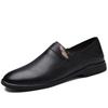 2025 British Style Men's Genuine Leather Loafers Retro Brown Men's Banquet Dress Shoes Lightweight Driving Shoes Anti Slip
