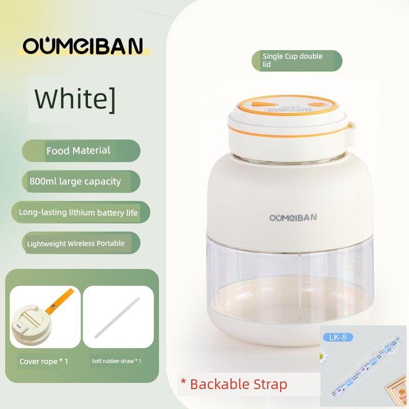 

European and American Students Vegetables Fruit Supplement Juicer [White] * send portable cup strap + straw