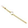 Mode Damen Goldene Kleine Runde Zifferblatt Armband Damen Quarz Analoge Armbanduhr