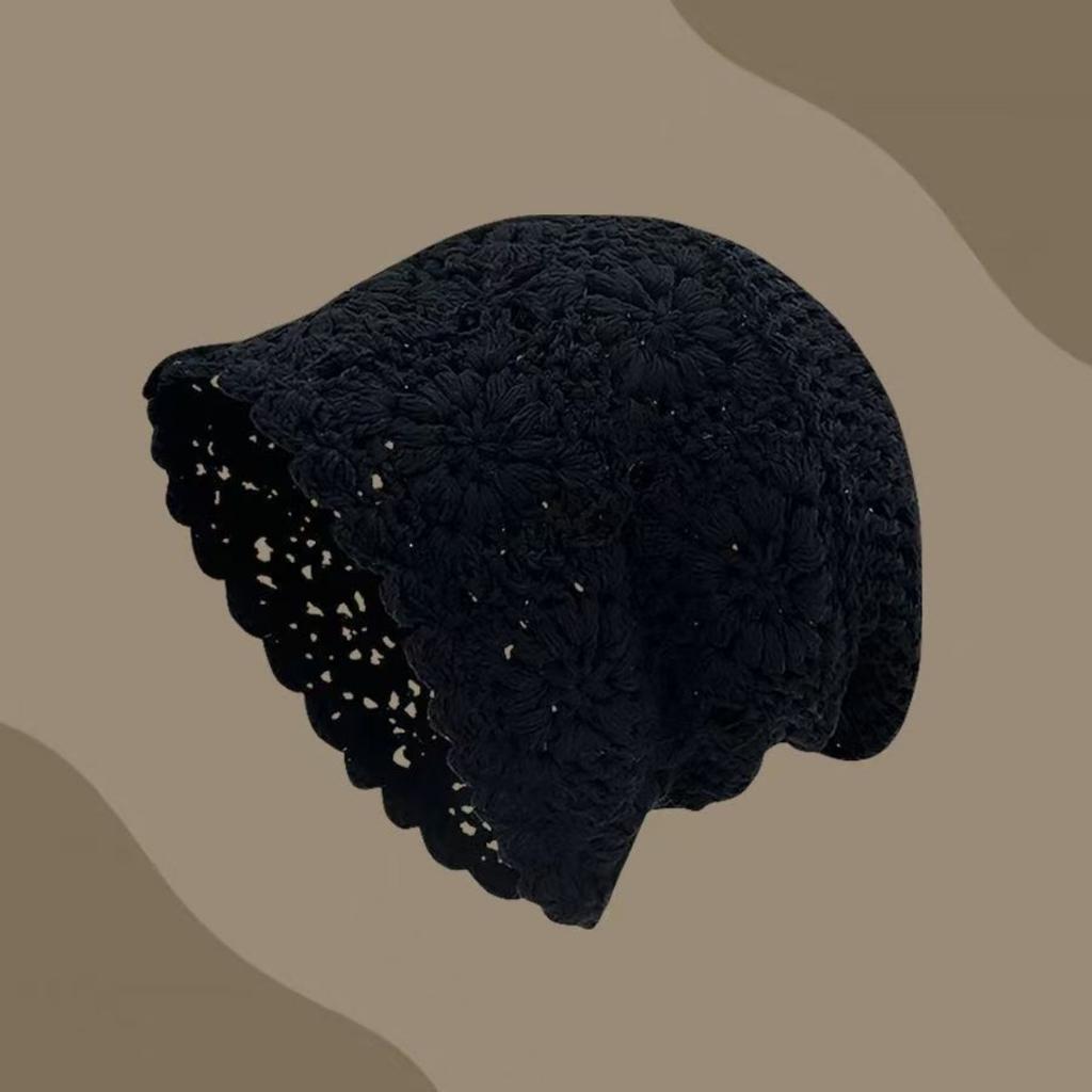 Women's Loose Fitting, Brimless Beanie, Knitted Hollow Hat, Toe Cap, Women's Hat, Thin Cut, Woolen Hat, Knitted Hat, Pile Cap