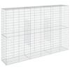 Gabion with Lid 300 X 50 X 200 Cm Galvanized Iron