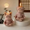 1Pc Handmade Soy Wax Meditating Puppy Candle - Aromatherapy Home Decor Photo Prop Wedding Party Favor Gift