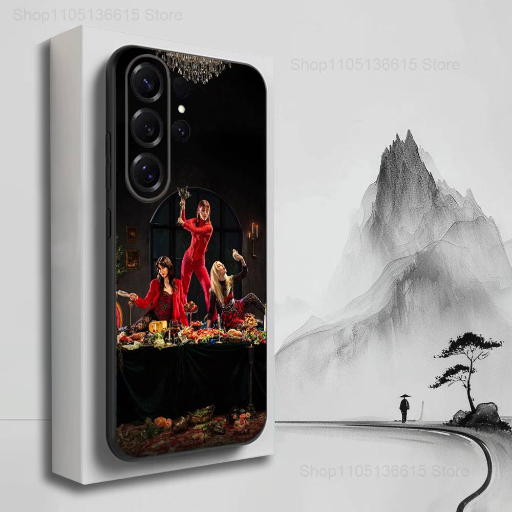 Band T-THE W-Warning Rock Case For Samsung S21,S9,S22,S25,S20,S10,Plus,Ultra,S24,S23,FE,Lite,Soft Silicone Black