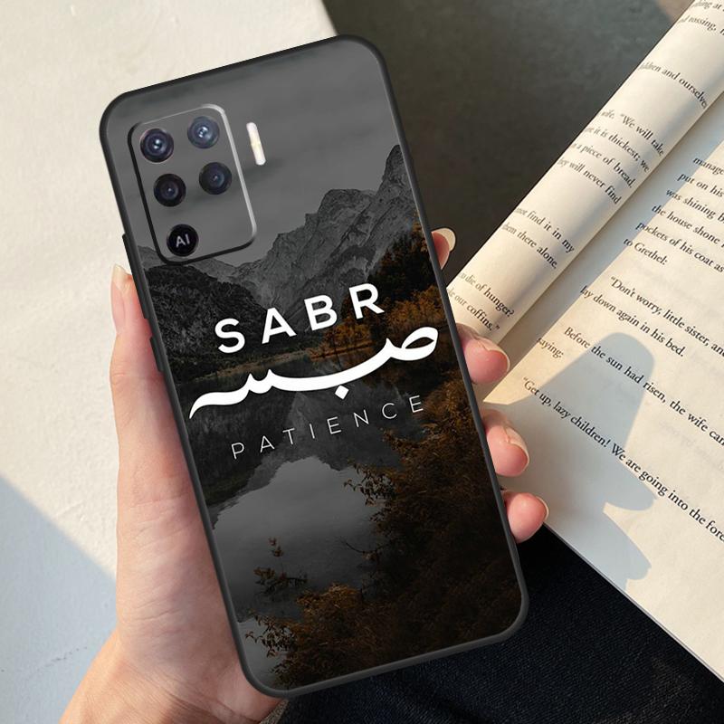Sabr Patience Case For Oppo A58 A98 A78 A18 A38 A60 A80 A40 A77 A57 A17 A74 A54 A94 A96 A76 A16 A15 A5 Pro