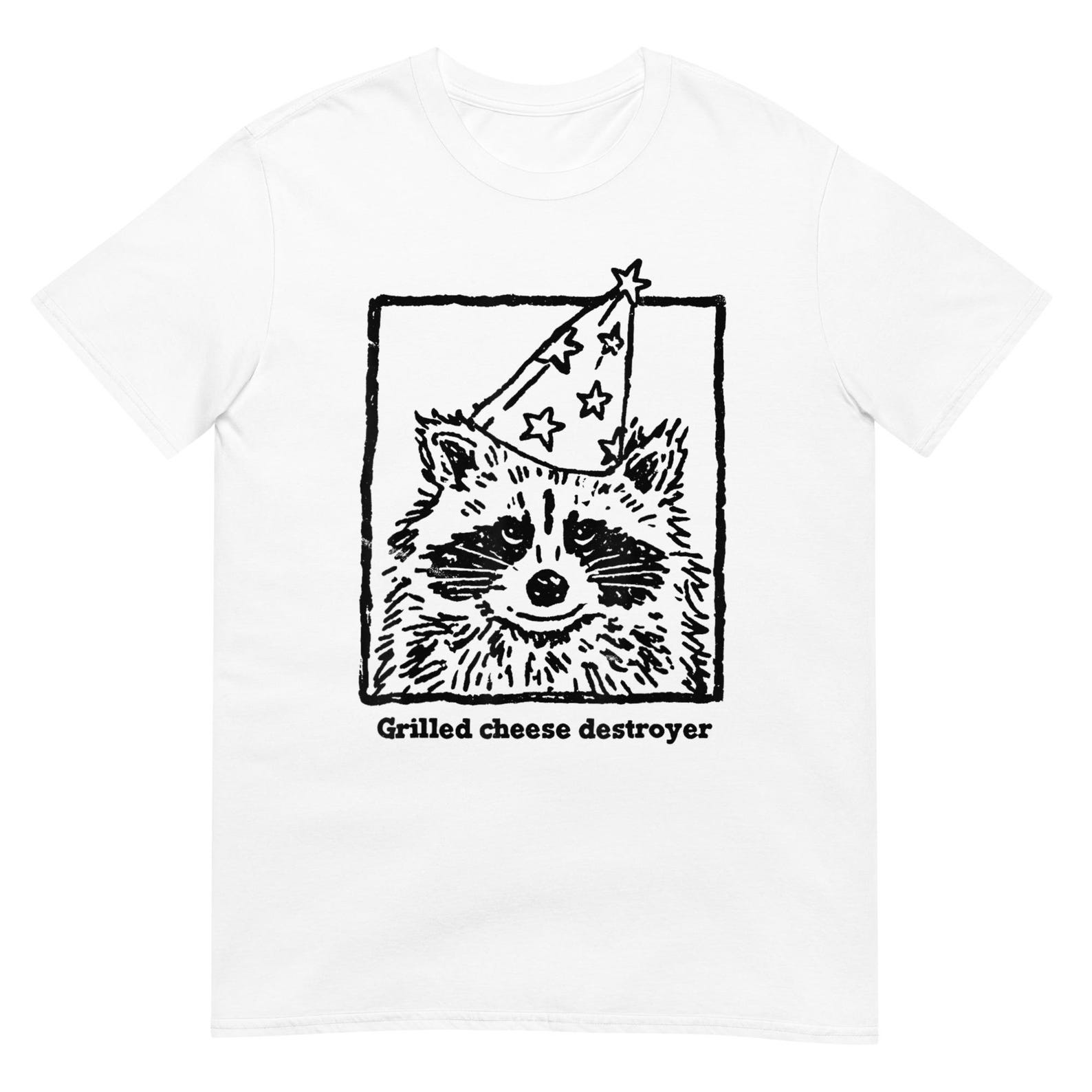 Grilled Cheese Destroyer T-Shirt, Funny Foodie Graphic Tee M