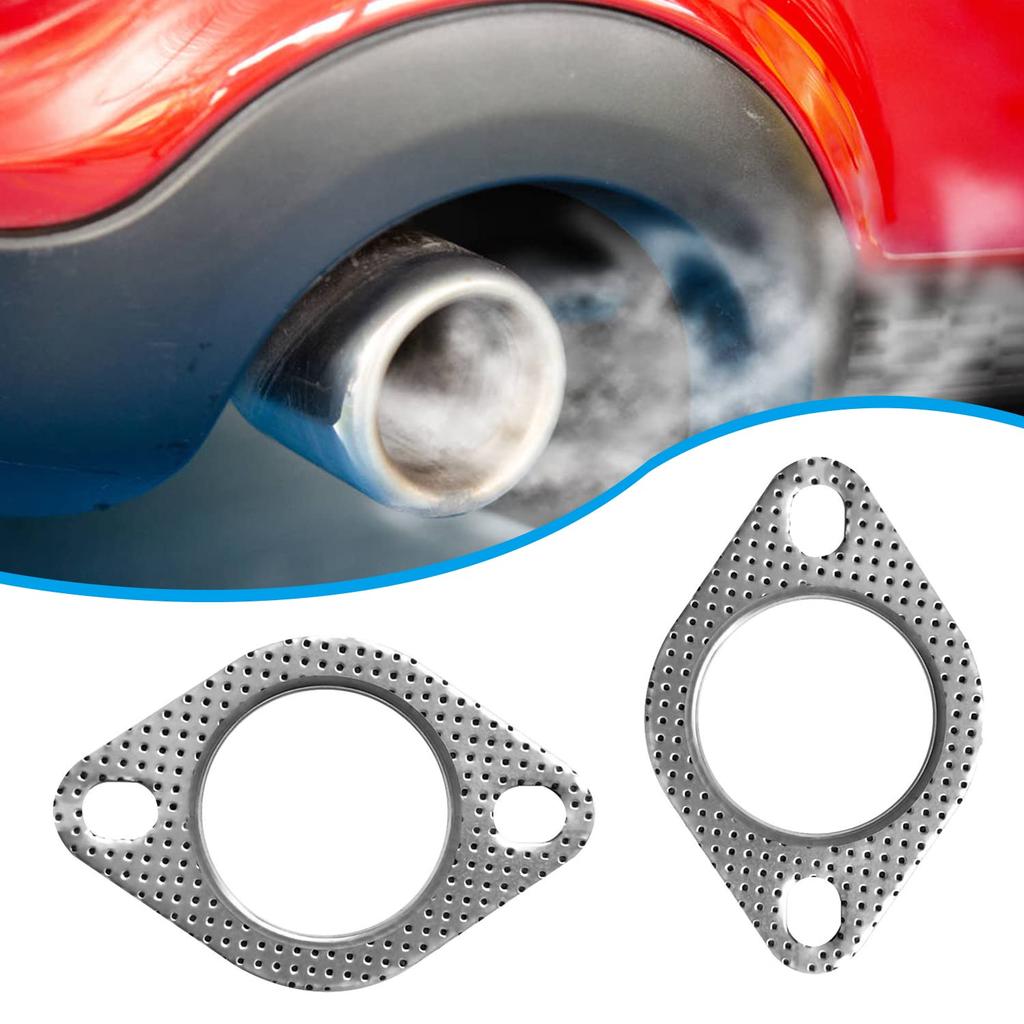 ZHEJIA Muffler Exhaust Gasket [2 Pieces] Turbo Gasket Metal Ring