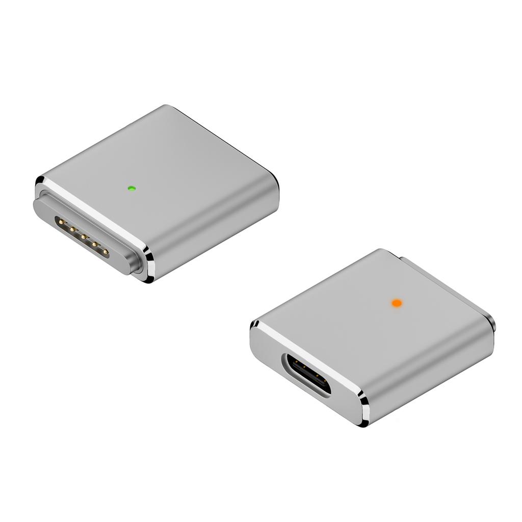 Typ C auf Mag 3 100W Gerader Stecker Adapter Schnellladung Tragbarer Konverter für Book Air 15in M2-Chip 2023