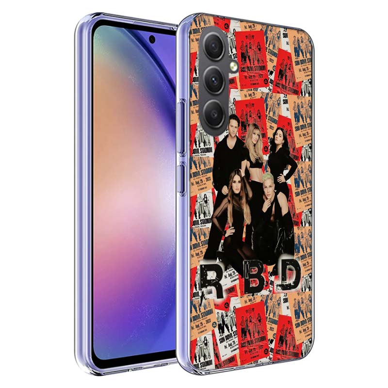 F-Fashion RBD R-Rebelde Cover For Samsung A54 A34 A24 A14 A53 A33 A23 A13 A52S A32 A22 A12 Phone Galaxy A03 A04 A02S A42 A73 TPU