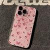 The new pink butterfly rose is suitable for Apple 15/14/13 Pro mobile phone case iPhone12/11 transparent space case