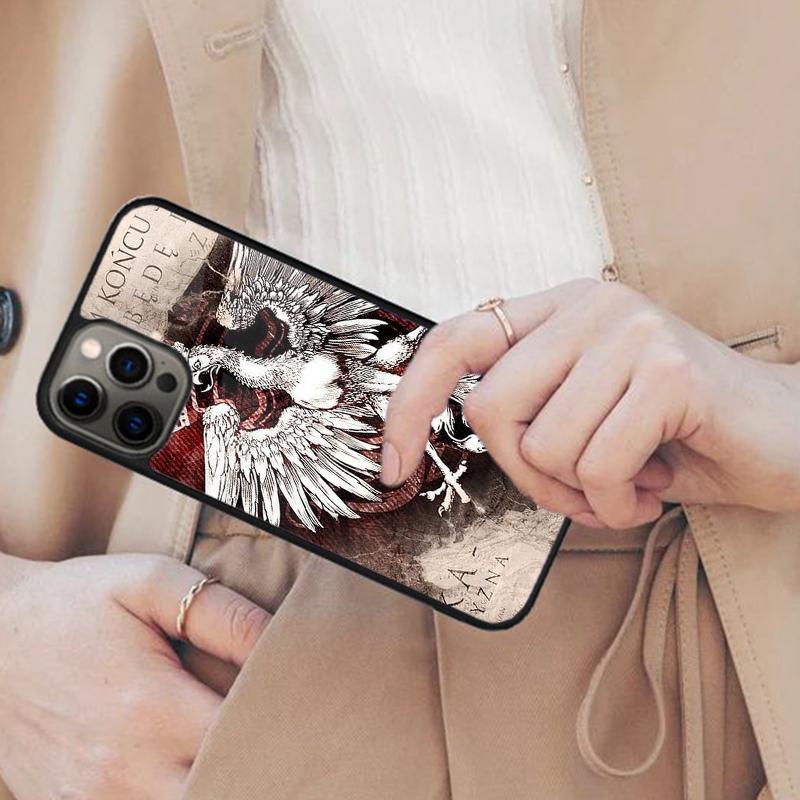 Poland Polish Flag Magnetic Phone Case For APPLE iPhone 17 Air 16 14 13 12 Pro Max 15 Plus Wireless Charge With MagSafe Cover