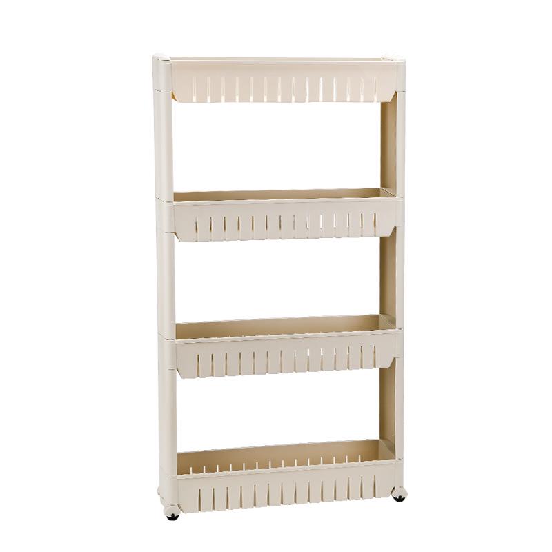Compact Multi-Layer Mobile Storage Rack: Door Crevice, Dorm, Bedside, Bathroom