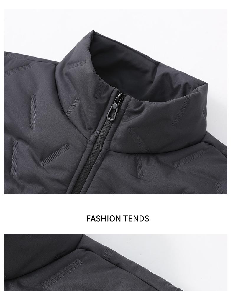 Herren Lammwolle Baumwolle Fleecegefütterte Winterweste - Dick, Warm, Ärmellose Oberbekleidung