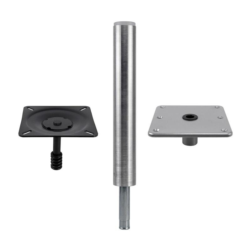 Boat Seat Pedestal Base Kit Marine Base Pedestal Plate Versatile Easy to Install Rack 11inch Tall Parts for Outdoor Jon Bass