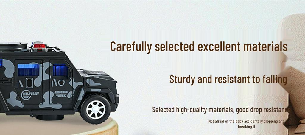 Children's Electric Armored Car Savings Bank Toy