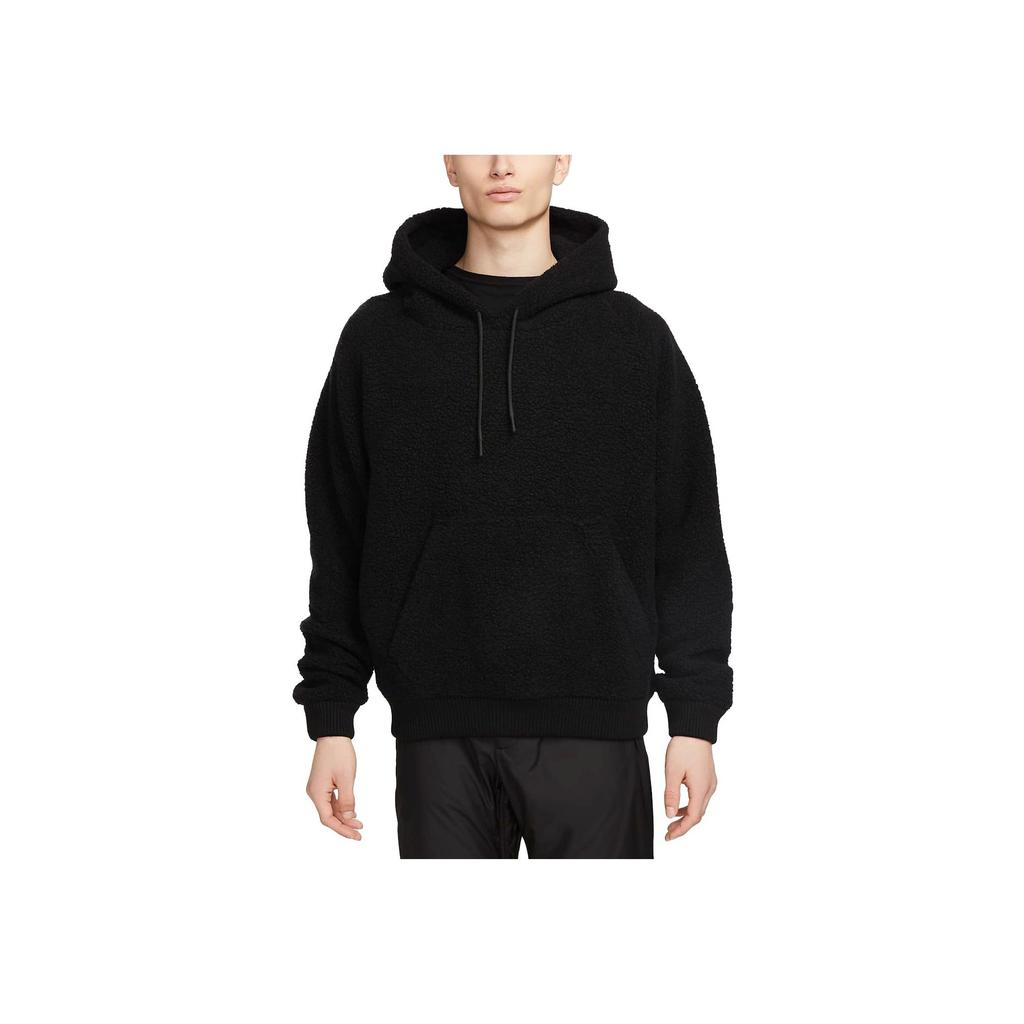 Nike Plain Pullover Long Sleeve Sweatshirt Men Tops Black DV7474-010