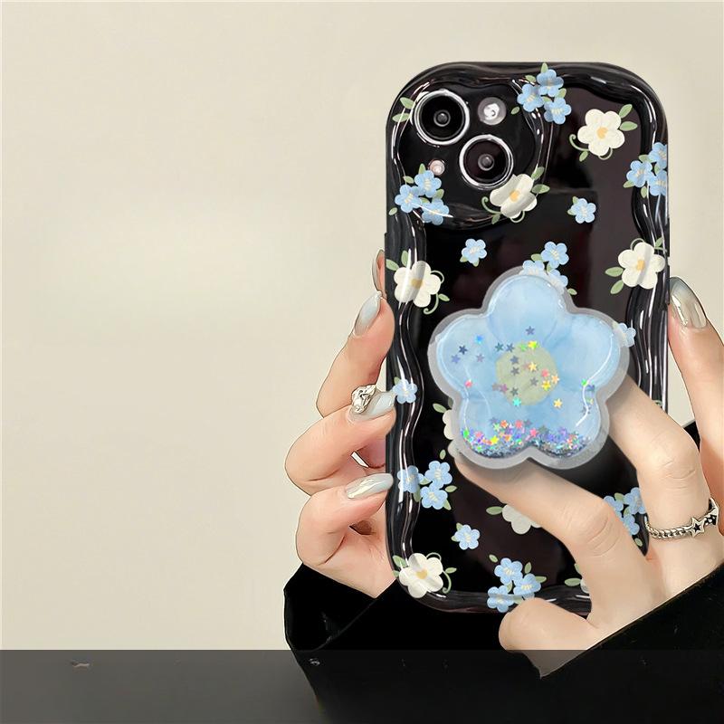 

Применимо к Apple 14promax Чехол для мобильного телефона iPhone 13 Full Screen Floral Bracket 11/12 Mini Silicone Anti-Fall iPhone 12 mini