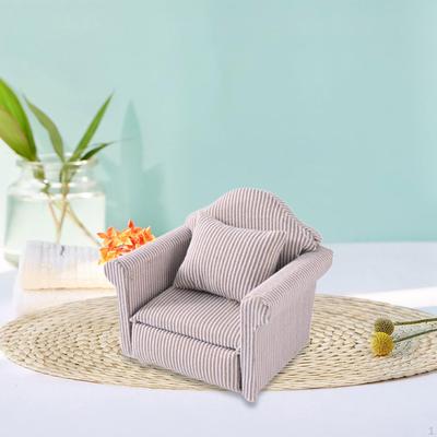1/12 Doll House Sofa Life Scene Creative Photography Props Realistic Mini Kids Pretend Play Toy