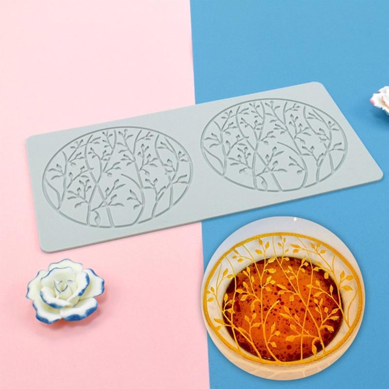 Silicone Mold Fondant Cake Lace Embossed Cake Mold Sugar Lace Mat Cake Decorating Tool Embossing Mat 3 Styles