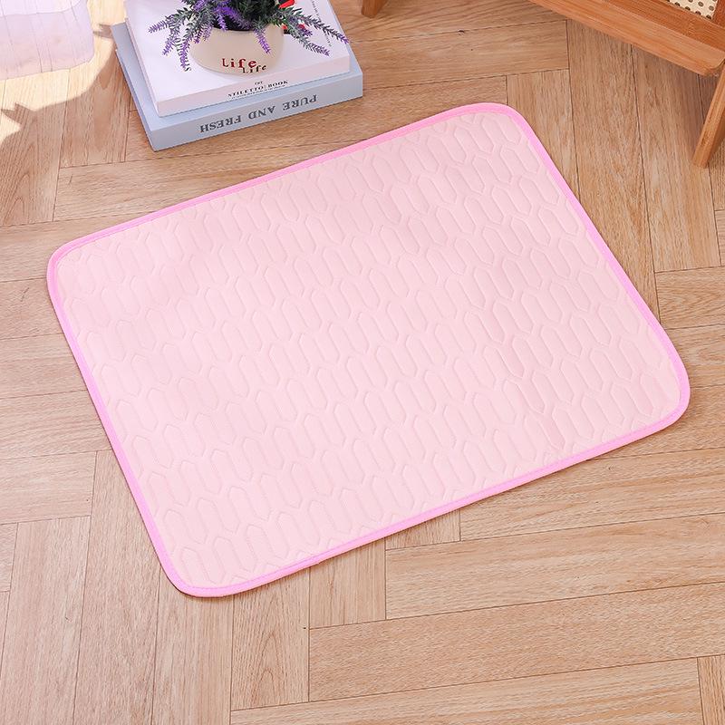 Summer Cooling Pet Mat: Breathable Ice Silk Pad for Dogs & Cats