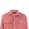 Polo Ralph Lauren Ensfarget Brystlomme Kordfløyel Langermet Skjorte Herre skjorter Rosa 710849853-001