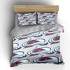 "Red A Logo with White Swirling Design" Print Bedding Set Duvet Cover Pillowcases (1* Duvet Cover 2* Pillowcases Do Not Include Comforter)