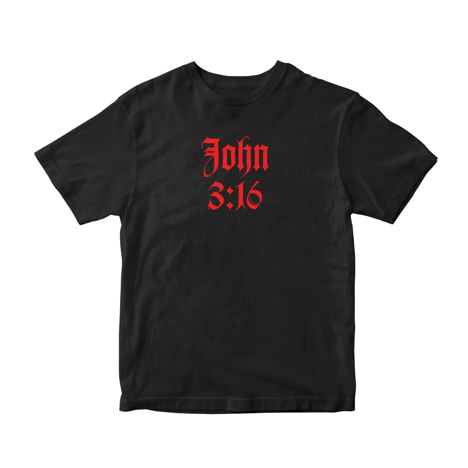 T Shirt Jesus Christ John 3:16 Bible Scripture Verse Salvation Religious Psalms XXXXL