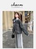 Sequin Stitching Collar Short Winter Warm Cotton-padded Jacket