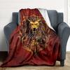 1pc Lion Crest Blanket, Lightweight Flannel Throw Blanket for Sofa, Bed, Travel, Camping, Living Room, Office, Couch, Chair, and Bed