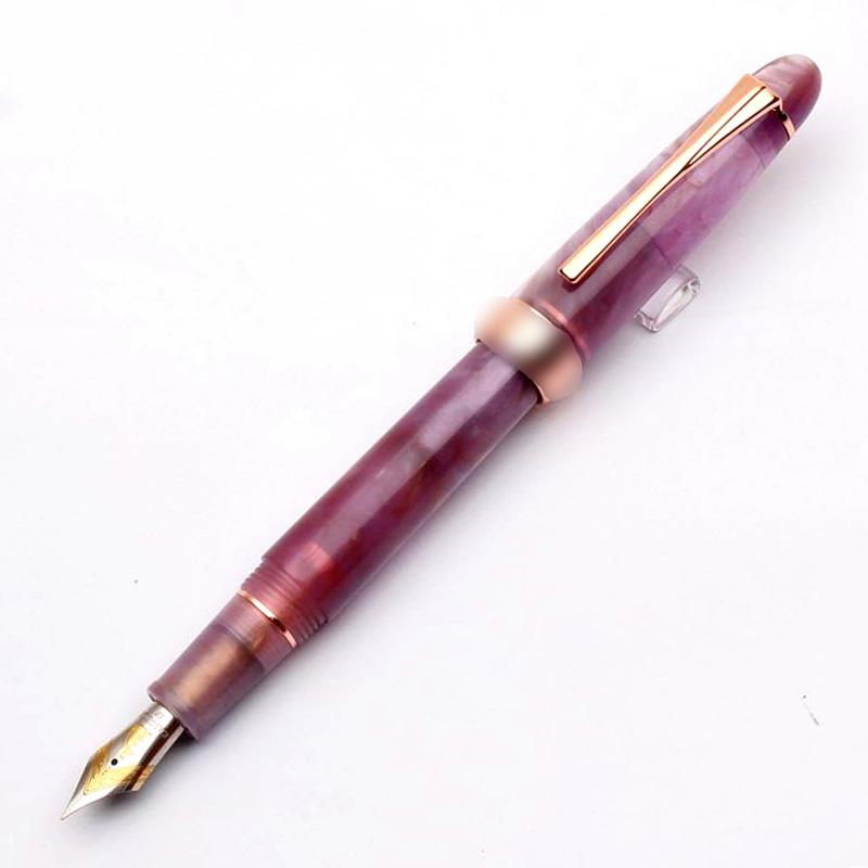 Pluma Fuente Kaigelu 356 de Resina con Clip Dorado Punta EF/F/M Hermosos 5 Colores Pluma de Tinta para Regalo de Escritura Oficina Negocios Hogar