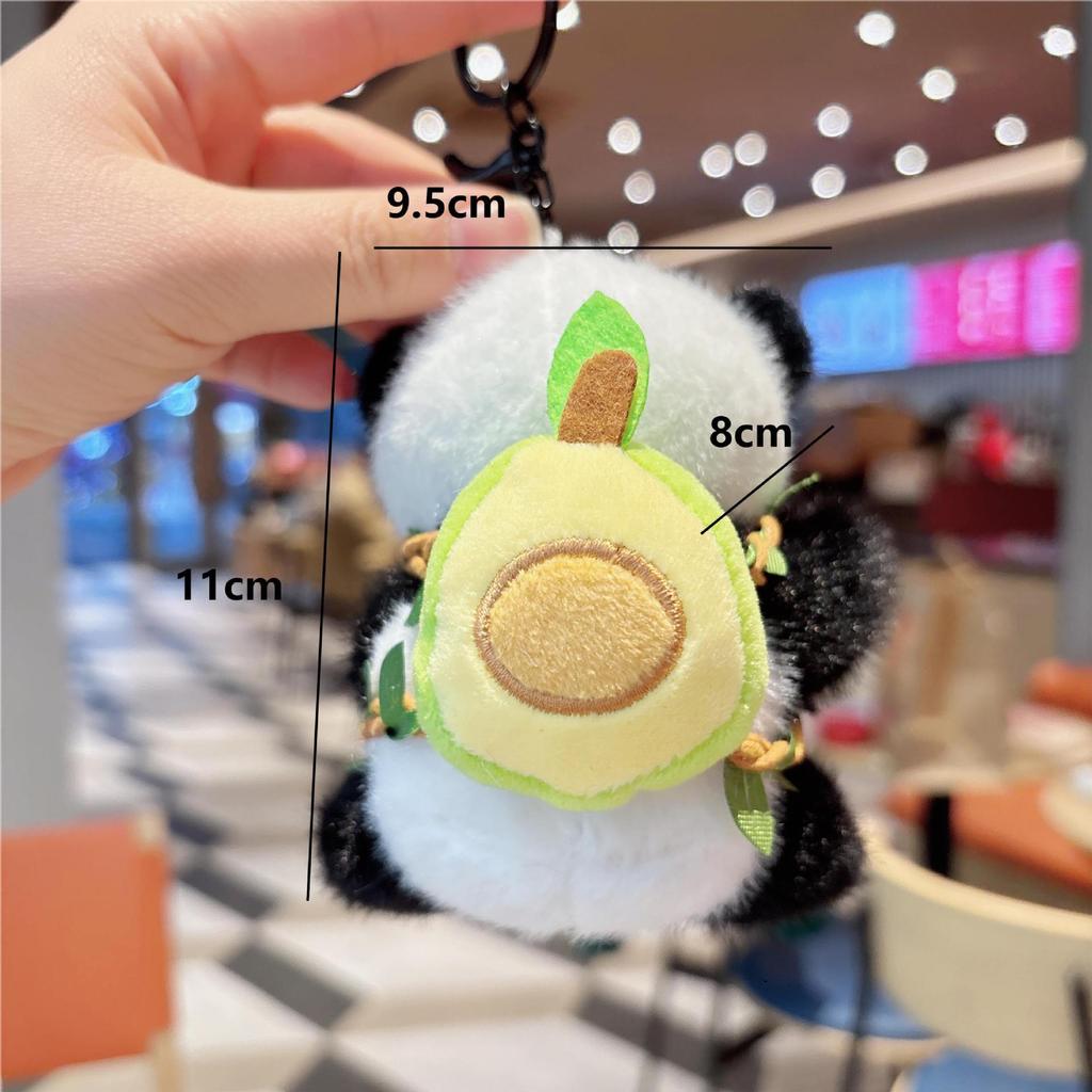 Chengdu Panda Plush Keychain Doll: Apple Backpack Toy Ornament