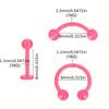 16G Bioflex Acrylic Curved Barbell Horseshoe Lip Eyebrow Rings Piercing Retainer Plastic Flexible Nose Septum Belly Piercing