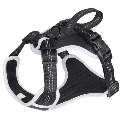 Arnés para Perro Mascota Triángulo Fijo Agarre Ergonómico Reflectante Ajustable Transpirable Arnés de Pecho para Perro