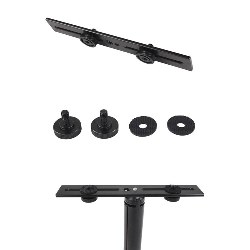 Double-Head Camera Mount Stand Aluminum for Photography Accessories Compatibles Multiple Brands 11.02lbs Support