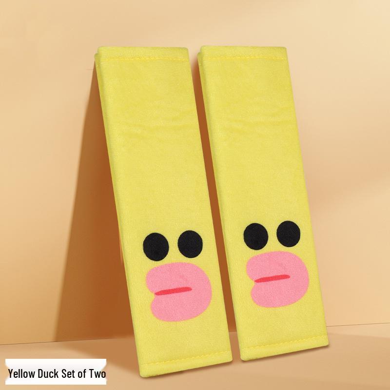 Cute Cartoon Seat Belt Shoulder Pad: Anti-Strangle & Wear-Protective Cover for Car, Pet Decoration