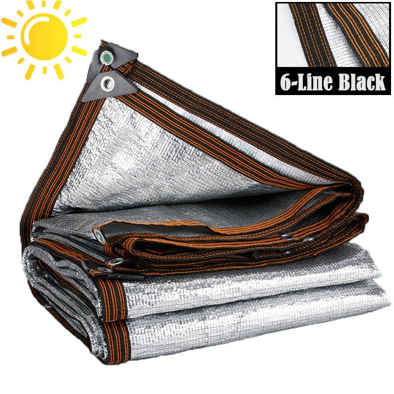 99% Shade Rate Aluminum Foil Sunshade Net Summer Silvery Reflective Sun Shelter Car Sun Shed Canopy Anti-UV Pergola Awning
