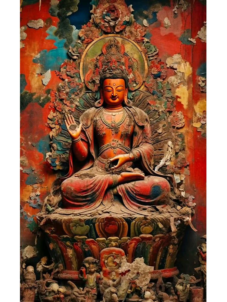 5DDIY Diamond Painting Diamond Mosaic Religious Cross Embroidery Diamond Painting Buddha Embroidery Portrait Wall Art Decoration