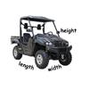 Atsparus vandeniui UTV dangalas Anti-UV 210D Oksfordo audinys Utility Vehicle Sandėliavimo dangalas Polaris Ranger Yamaha Can-Am Kawasaki XL XXL