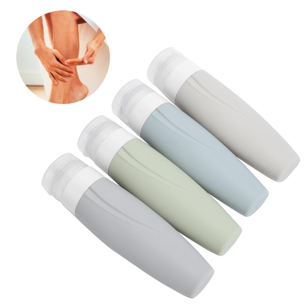 Empty Dispenser Bottle Silicone Refillable Container Shampoo Body Wash Travel Bottle90ml