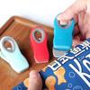 Kitchen Clamp, 3 pcs, Red Sky Blue Dark Blue, Plastic Magnet Material, 20 grams, Magnetic Back, Dishwasher Safe Bag Clips for