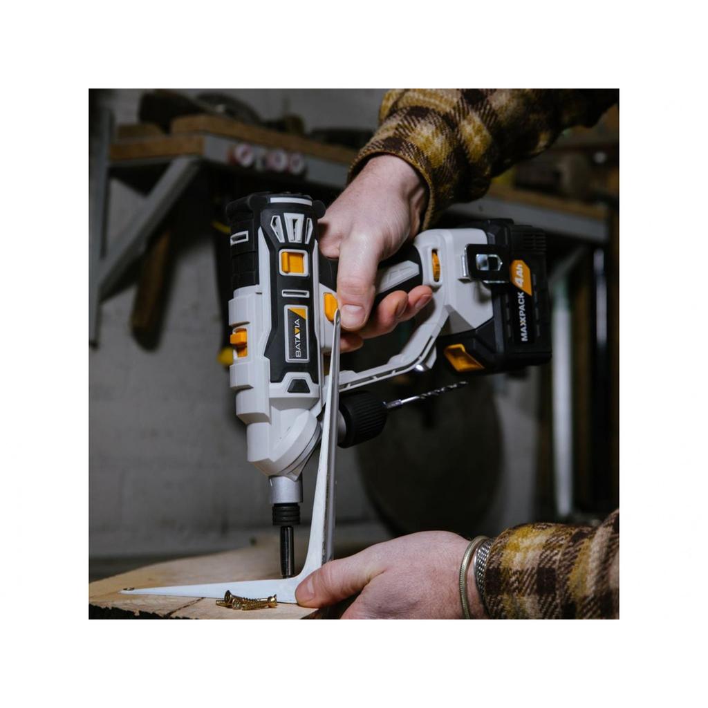 Batavia Maxxpack Twin Drill & Screwdriver 18v 1 X 2.0ah Li-ion