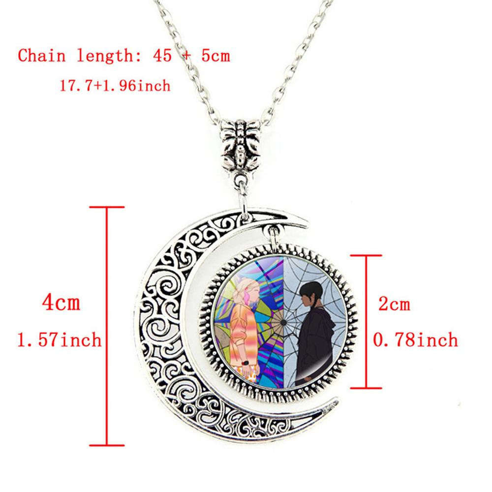 2 stk onsdag Addams anheng Halskjede for barnebursdagsfestdekorasjoner