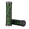Bicycle Grips, Rubber Grips, Adhesive, Diameter 22mm, Black and Green