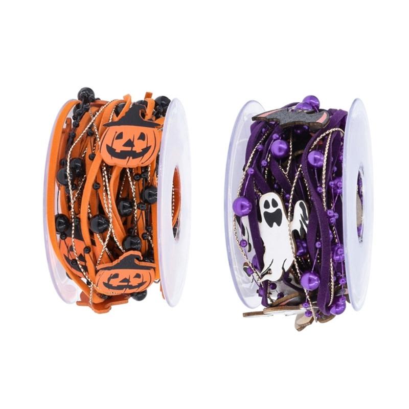 5M Halloween Party Ribbon Premium Polyester Craft Supply For Gift Packaging Decorations DIY Projects