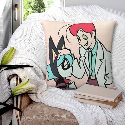 Psychocuties Mimi Anime Square Pillowcase Cushion Cover Pillow Case Throw Pillow Cover for Home Bedroom Car