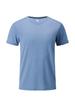 Atmungsaktives Herren-T-Shirt aus Eisseide-Netz: Schnelltrocknendes Sport-T-Shirt mit kurzen Ärmeln und Rundhalsausschnitt